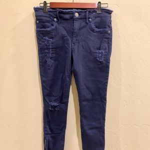 Navy Express Crop Pants